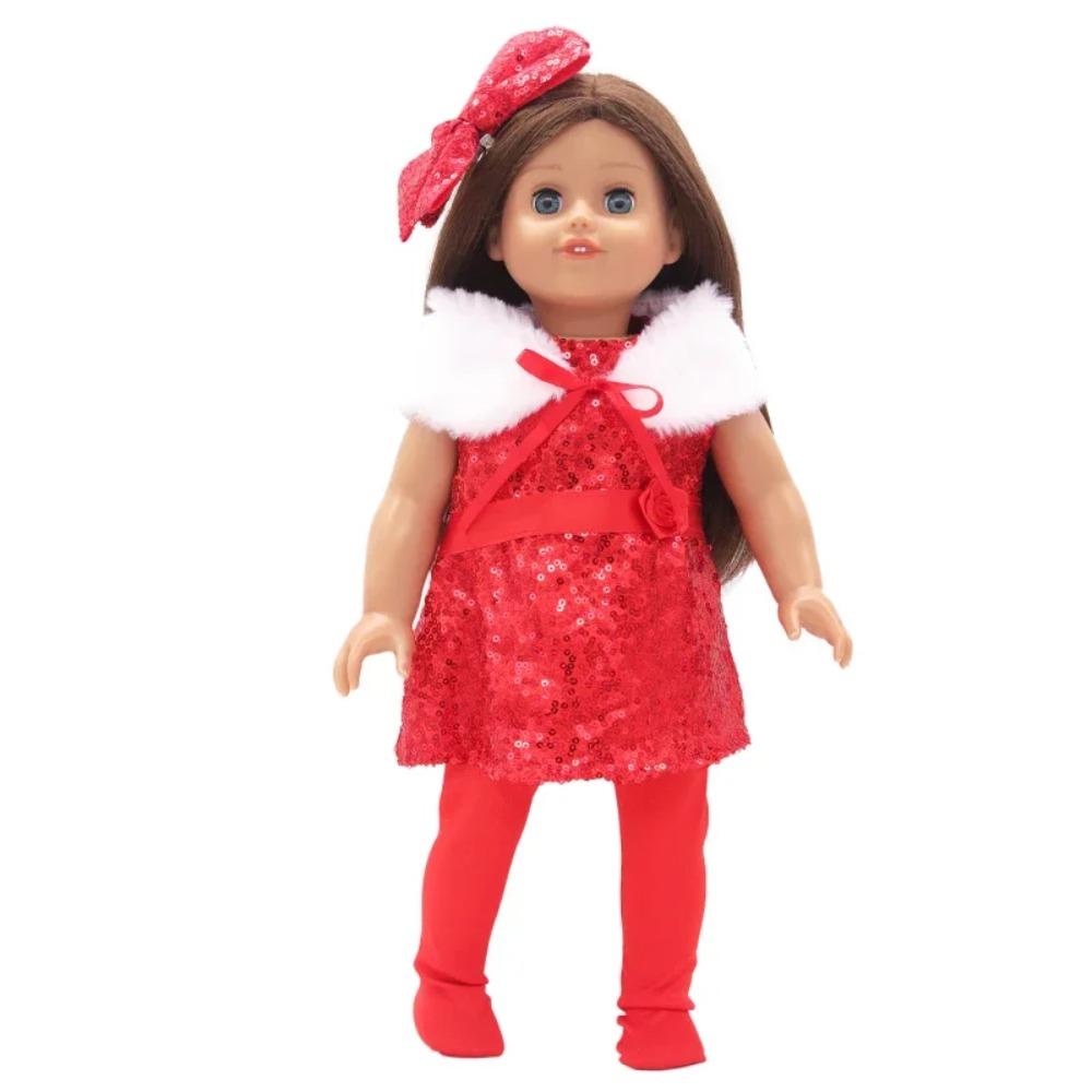 Down Jacket For 18 Inches American Doll Cute Fur Collar Hoodie Doll Clothes Suit Fit 43cm New Baby OG Girl Dolls Best Gift Shoes