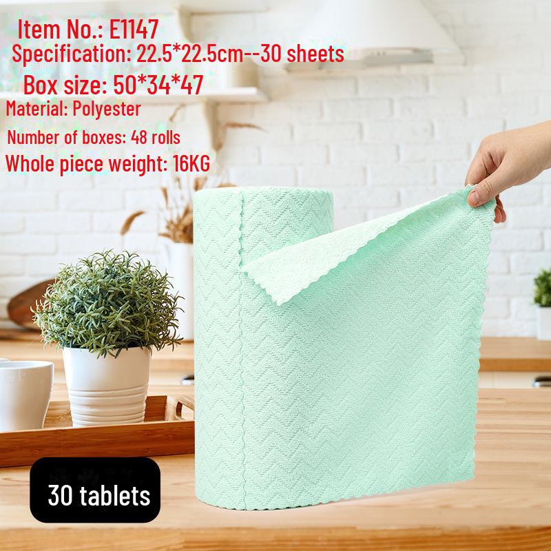 

Прочное, нелиняющее и впитывающее кухонное полотенце для влажного и сухого использования, эффективно очищает жир и грязь.