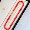 7A Style Retro Natural High Quality Pigeon Blood Red Carnelian Agate Design Sense Clavicle Chain Necklace Fidelity
