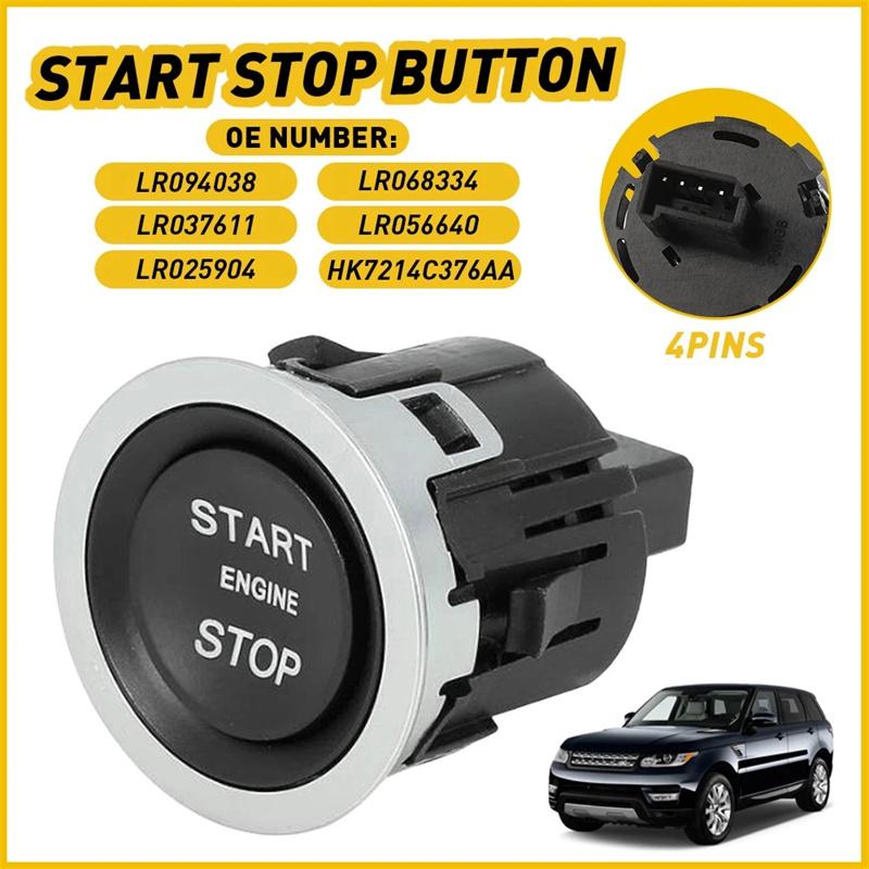 

Car Ignition Stop Start Button Switch For Land Rover Range Rover 2013 2014 2015 2016 2017 218 2019 Lr094038 Accessories 4-Pin чёрный