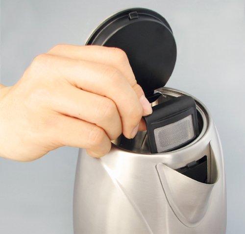 dretec Electric Kettle, Stainless Steel "Assam" Black, 1.0L, PO-110BK
