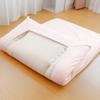 Nemuyume Navi One-Touch Fitted Sheet, Double Long, Made In Japan, Thick, Dust Mite Resistant, Oxford Fabric, 100% Cotton, Pink, 145 X 215 Cm