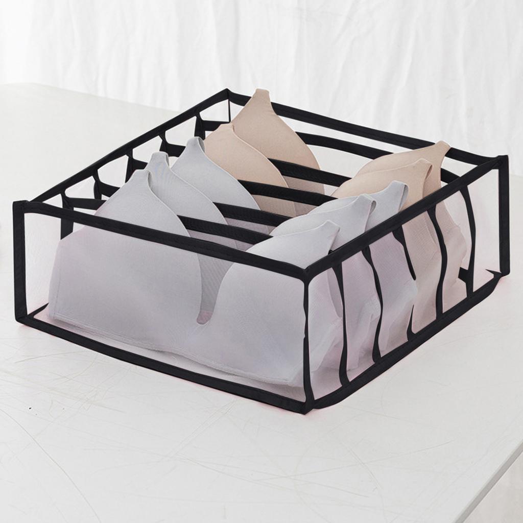Household Foldable Mesh Underwear Storage Box Socks Bra And Panties