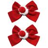 Pompoms Hair Clip for New Year Barrette Sweet Christmas Flat Clip Hairpin Christmas Elegant Hair Clip for Bunches