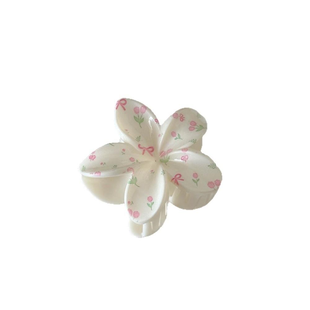 Double Sided Frangipani Hair Clips Cherry Bow Large Claw Clip New Hair Claw Clip Headdress