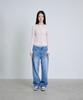 Deoaeteus Alpaca Wool Sheer Boatneck Pullover_Ivory