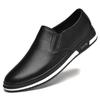 New British Style Mens Dress Shoes Casual Genuine Leather Business Shoes Size 38-45 Fashion Flat Designer Shoes Driving Loafers