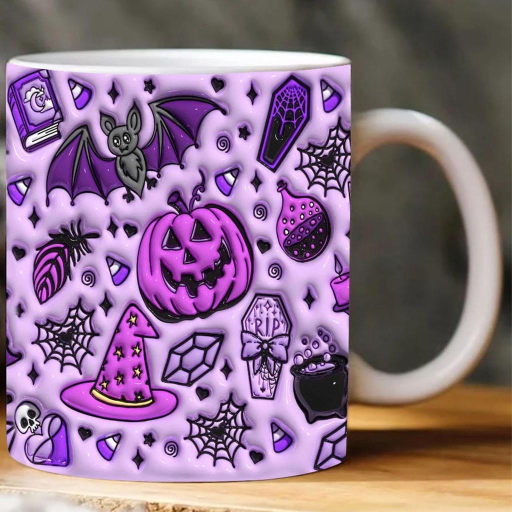 Pumpkin Cups Pumpkin Halloween Coffee Cups Cute Ceramic Drinkware With Handle For Autumn Holiday Birthday Tea Drinking Women Men