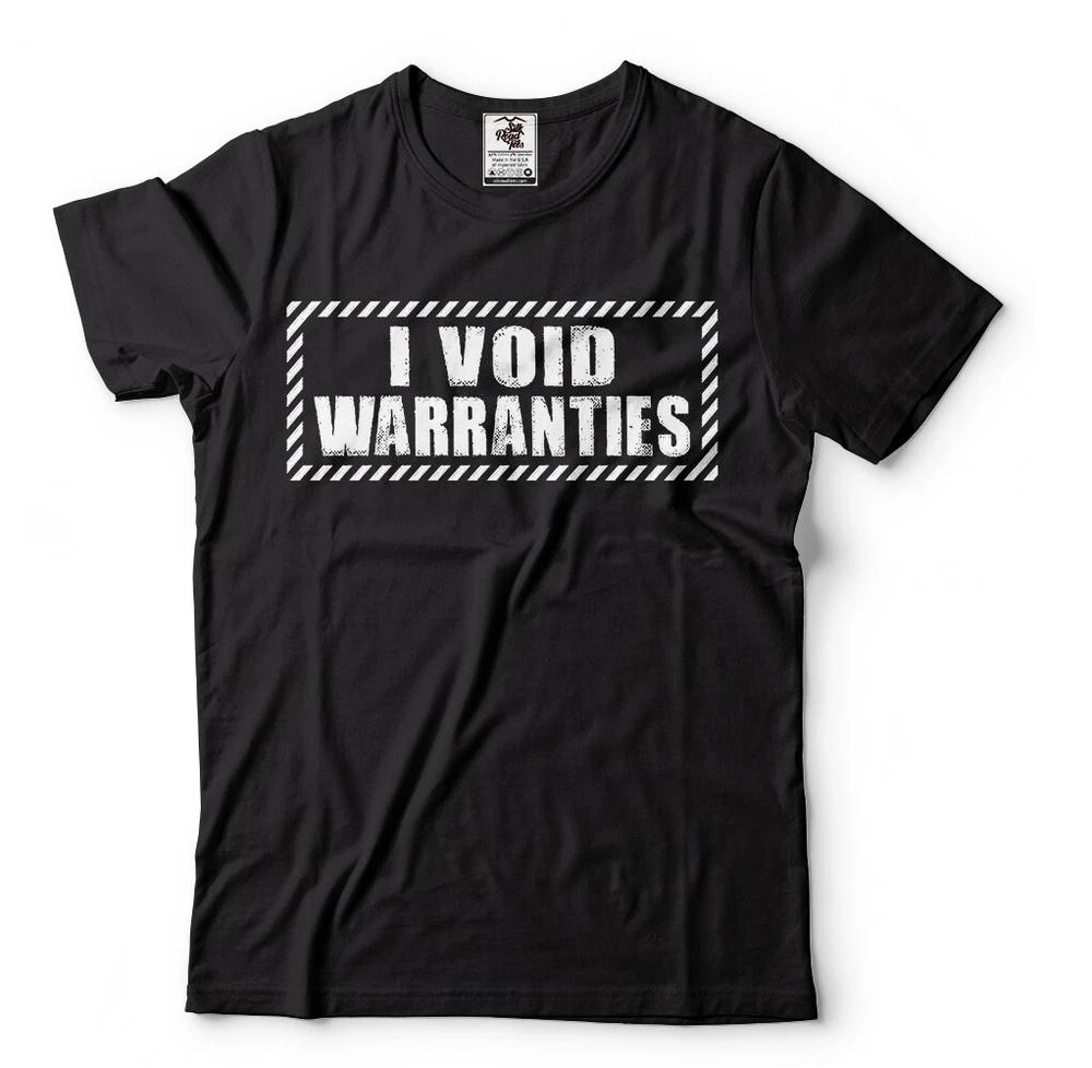 I Void Warranties Funny Engineer Mechanic Technician Inventor Funny Shirt S