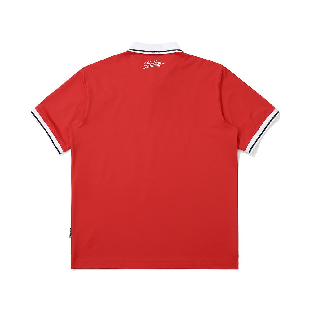 MALBON GOLF Malbon Championship Polo Shirt Red (Man)