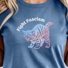 Koszulka Comfort Colors® Fight Fascism z Kotkiem, Pastelowa Koszulka z Kotem, Koszulka Protestowa Trans Pride, Antyfaszystowski Prezent Dla Niej, Miękka Koszulka Aktywisty