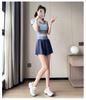 Women's Summer 2025 Running Set: Quick-Dry Fashion Gym Outfit with Yoga Shorts and Short Sleeve Top