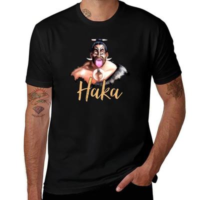 Haka Dance T-shirt t-shirt för man 100 procent bomull t-shirt personliga t-shirts för man slim fit T-shirt