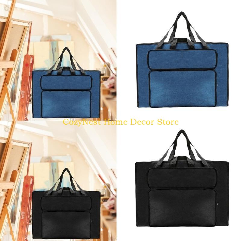 92MF Borsa Portatile per Pittura ad Acquerello Borsa per Disegno Borsa per Trasporto Custodia Organizer Piccolo Fascicolo per Arte con Manico Per Opere d'Arte Tela