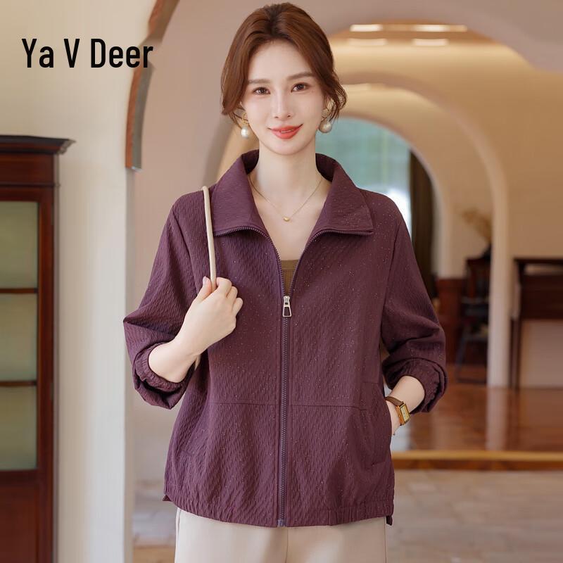 

Yalu Women s Autumn Fashion Stand Collar Jacket 4XL