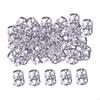 100 Pezzi Anelli per Perline Dreadlocks Accessori per Capelli, Moda Decorativi Apribili per Dreadlocks, Metallo