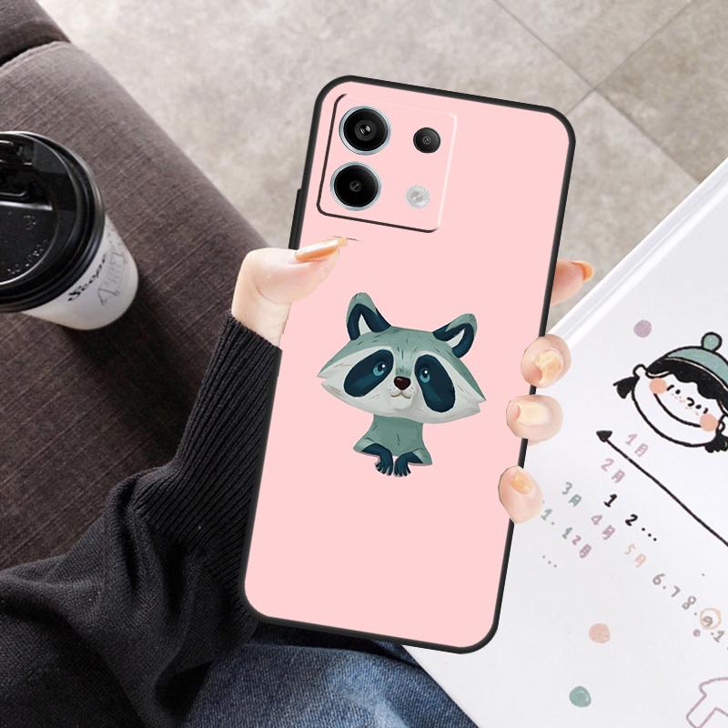 Housse Kawaii Raton Laveur Dessin Animé Pour Xiaomi Redmi Note 13 9 10 11 12 14 15 Pro Plus Coque Pour Redmi 15 C 12C 13C 14C 10C