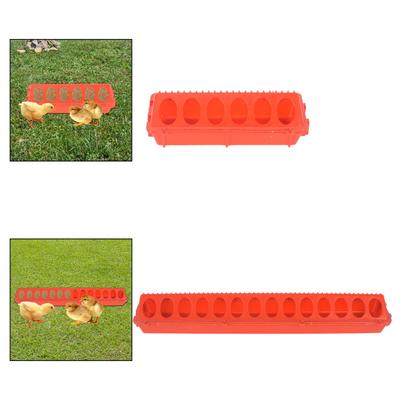 Poultry Feeder Thickened Trough No Waste Feeding Tray Bird Cage Accessories for Chickens and Pigeons