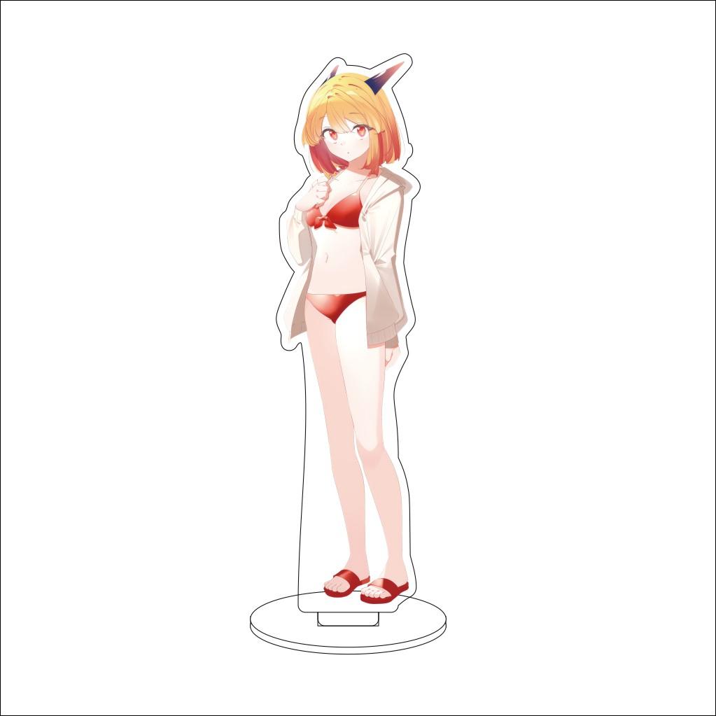16CM Anime Cosplay Acrylic Stand Ornaments Azusa Falufal Sharula Haruka Flattelude Figure Stand Halloween Gifts