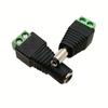 5pcs DC Male Female Terminals 12V Power Connector 2.1mm X 5.5mm Plug Adapter for CCTV Cameras 5050 3528 Single Color LED Strp