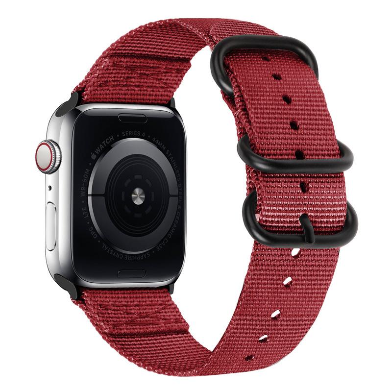 Nylon Strap for Apple Watch Ultra 2/3 49mm Band 46mm 42mm 45mm 41 44 40mm Canvas Bracelet iWatch Series 11 10 9 8 7 6 5 SE Belt