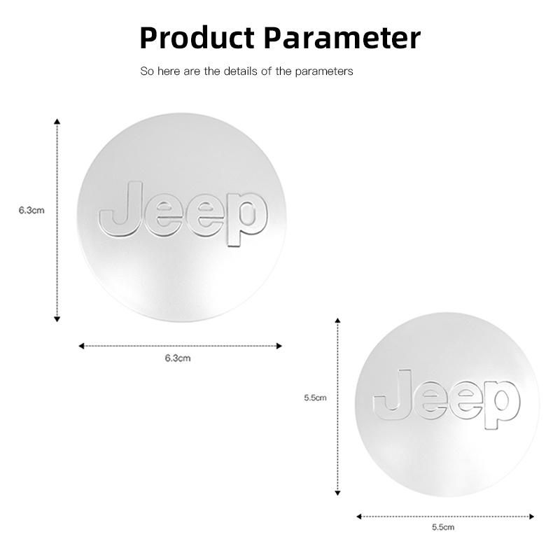 4Pcs Jeep Special Car Wheel Hub Center Cover For Renegade Compass Grand Cherokee Wrangler Patriot Rubicon Liberty AKW1