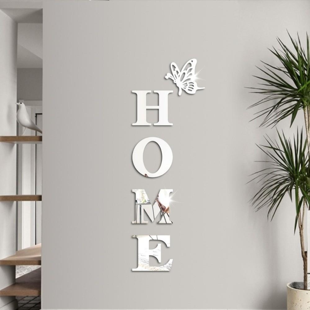Self-adhesive Entrance Decoration Waterproof Home Decoration New 3D Mirror Wall Sticker Room Decor