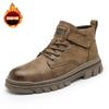 Herbst Retro Martin Stiefel Herrenschuhe Winter neue britische High-Top schnürsenkellose lässige Retro Lederschuhe