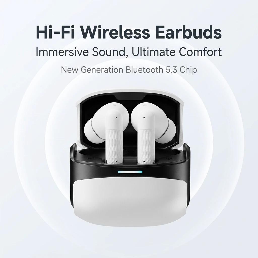 Wireless Bluetooth Earphones 5.3 TWS Headphones Noise Cancelling Touch Control Sport Music Earbuds In-ear Compact Headset
