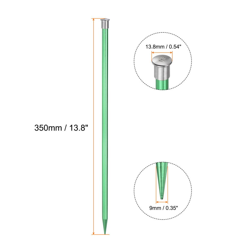 2/4Pcs Aluminum Knitting Needles 3-10mm Single Pointed Knitting Needle 13.8" Length Metal Weaving Tool for Handmade Projects DIY