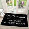 VIKAMA Simple "Welcome Home" Floor Mat, Anti-Slip And Washable, Home Decoration Carpets In Living Rooms, Entrances And Kitchens