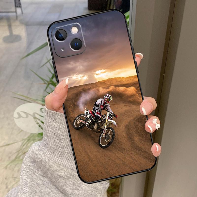 

Moto Cross Motorcycle Sports Case For iPhone 16 Pro Max 15 14 12 11 13 17 Pro Max Plus 12 13 Mini 16e 17 Air Back Cover iPhone 17 Pro