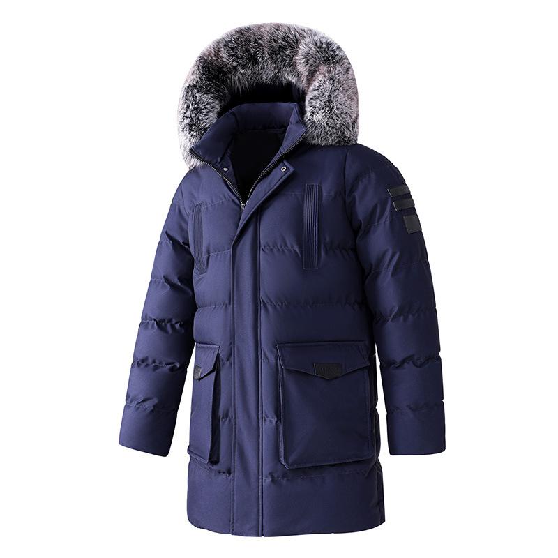 Men`s Plus Size Long Puffer Jacket