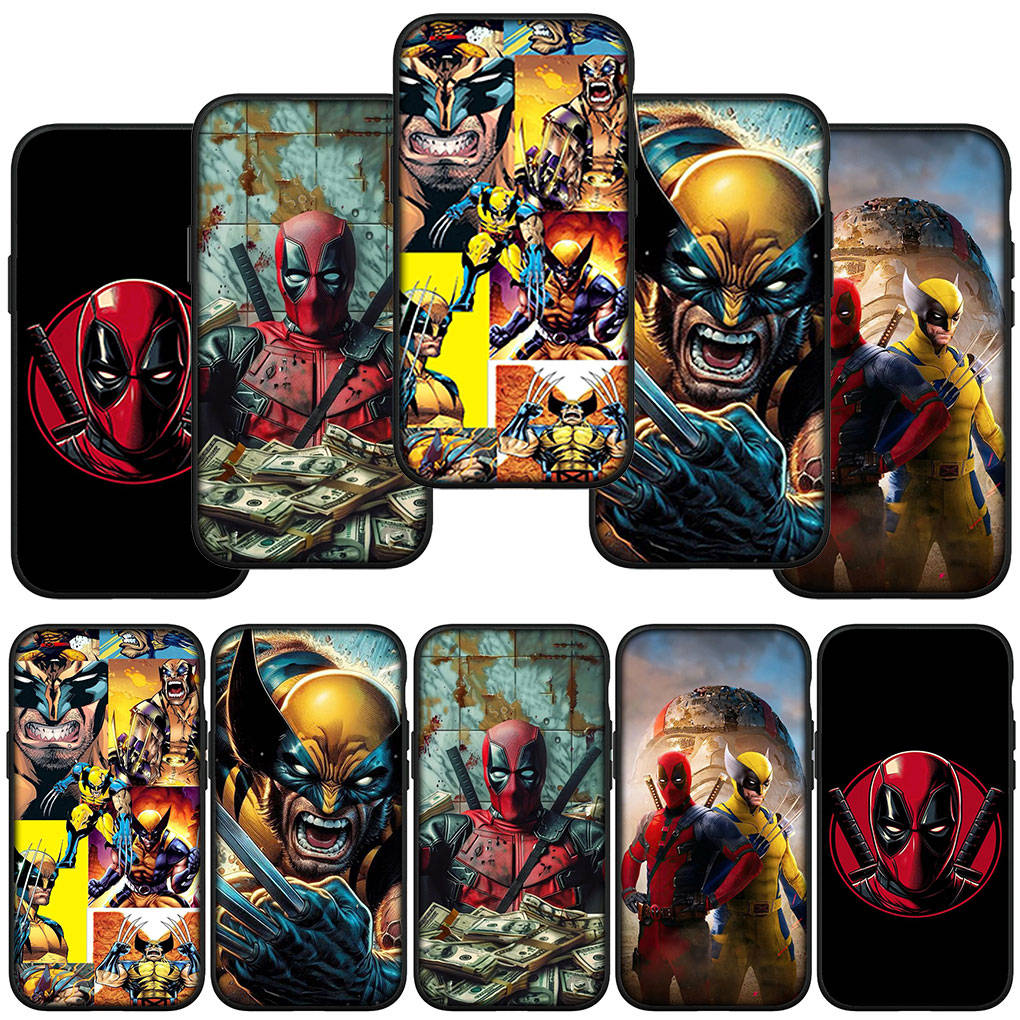 

Чехол для телефона Samsung Galaxy S24 S23 iPhone 15 14 Xiaomi Redmi Note 13 12 11 8 10 9 Pro Max Plus X XR OPPO A15 Huawei Deadpool VS Росомаха Супергерой for Samsung Galaxy A51 аэро