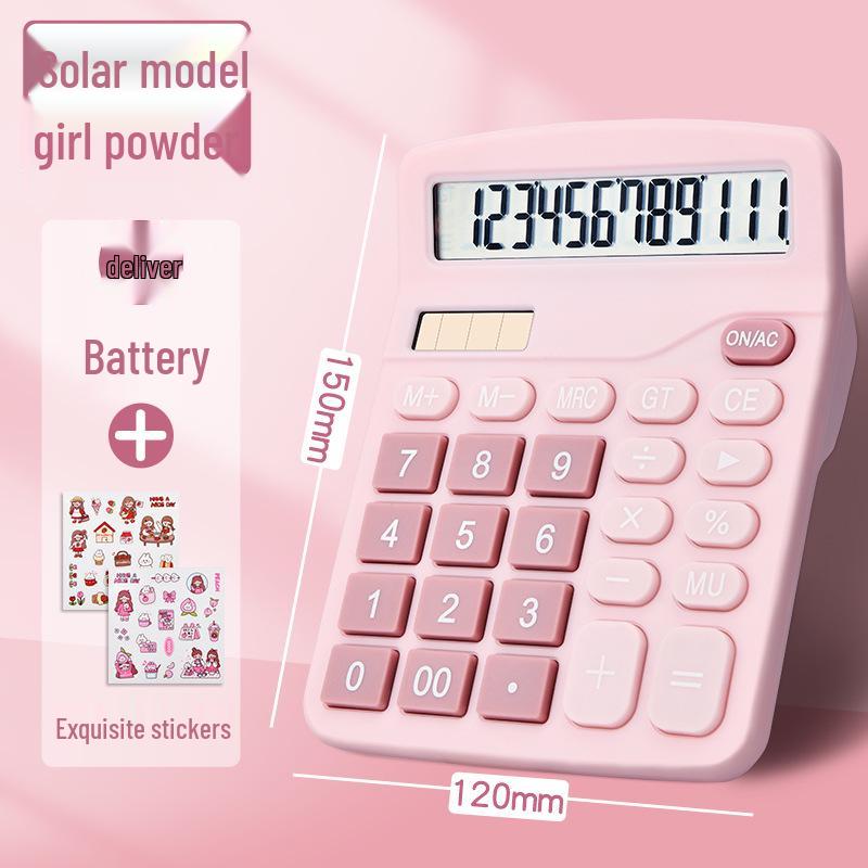 Large Solar-Powered Voice Calculator with Real Person Pronunciation – Cute and Creative for Accounting Use in Trendy Styles