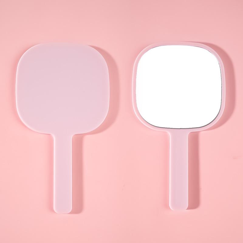 Kompakter HD Handspiegel für Duft und Make-up - Unregelmäßiges tragbares Design für Mädchen