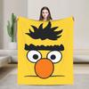 S-Sesames Streets Tango Elmo & Grover Blanket Soft Fluffy Plush Throw Blanket For Child Living Room Flannel Bedspread Bed Cover