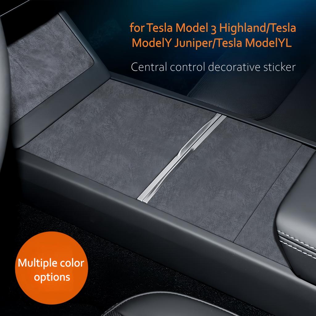 For Tesla Model Y Juniper 2025/Model 3 Highland Ultra-Thin Central Control Panel Sticker Car Interior Decoration