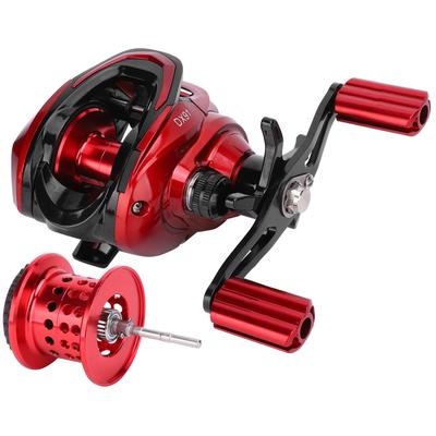 Baitcasting Fishing Reel 6 Gear Centrifugal Magnetic Dual Brake Spinning Reel 18+1 Bearing(Right