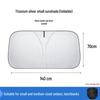 Thickened Titanium Silver Front Windshield Sunshade for Heat and UV Protection