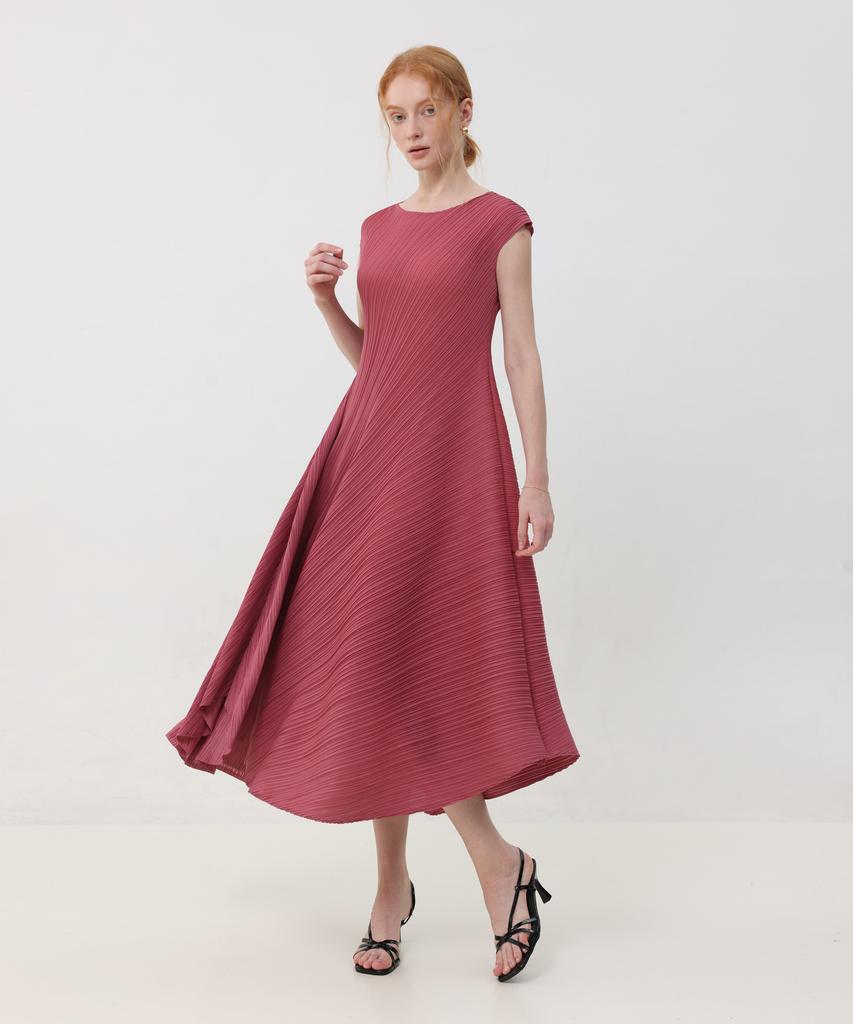 PLEATSMOOD Rosie Flare Pleated Dress