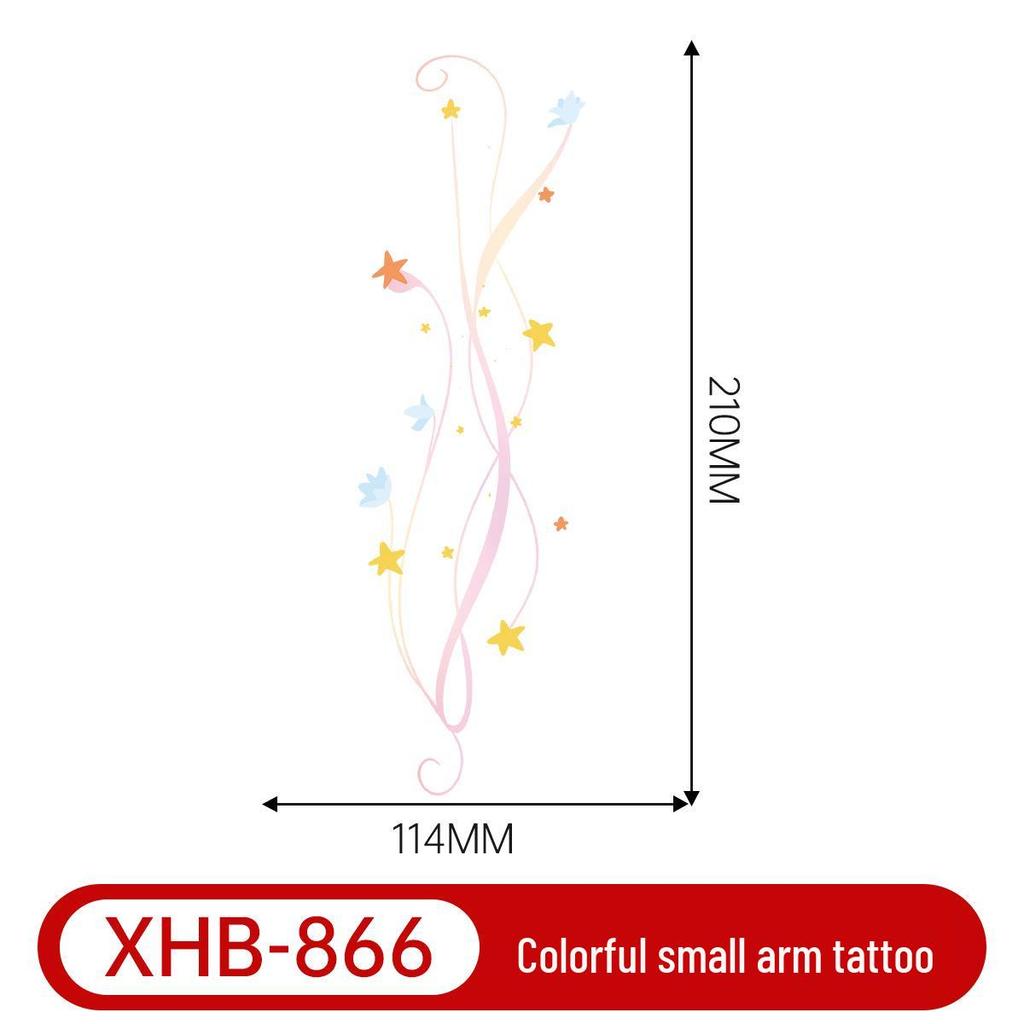 Colorful Butterfly Tattoo: Long-lasting, Waterproof, Semi-permanent Arm Art for a Fresh, Cool Look