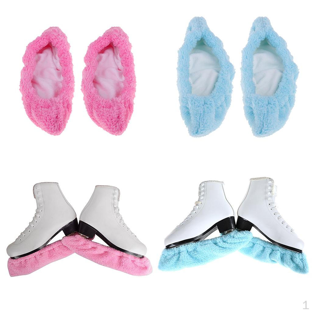 2 Pairs Hockey Skate Guard, Walking Soaker Blade Covers - Protecting the Pink