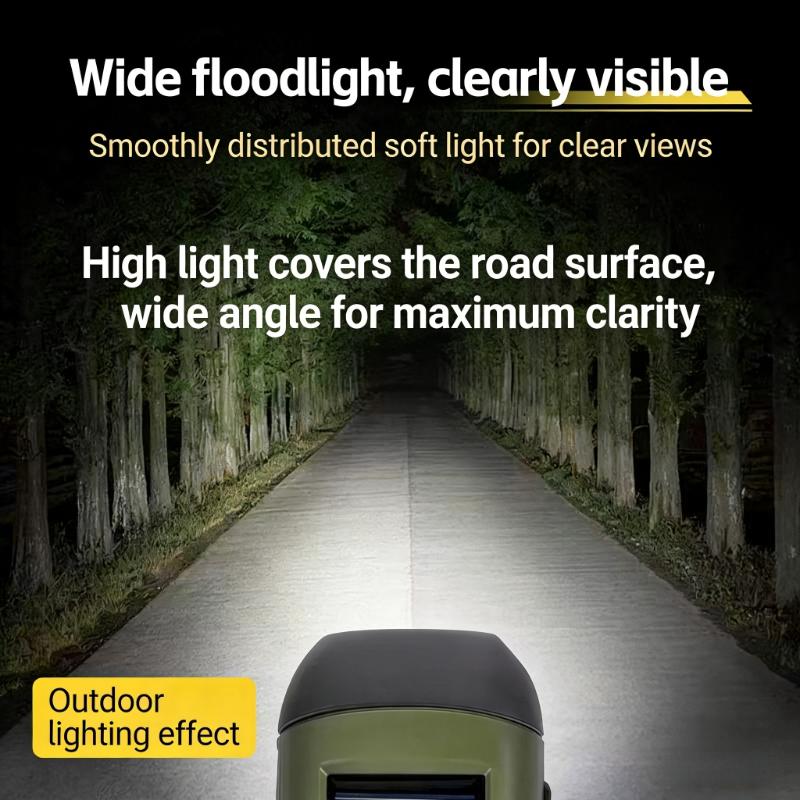 Led Flashlight Hand Crank Solar Powered Rechargeable Survival Gear Self Powered Charging Torch Dynamo For Fishing Boating Hiking