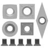 5-teiliges Set mit Fräseinsätzen aus Wolframkarbid für Drechselwerkzeuge für Holzdrehmaschinen, für professionelle Tischler und Anfänger