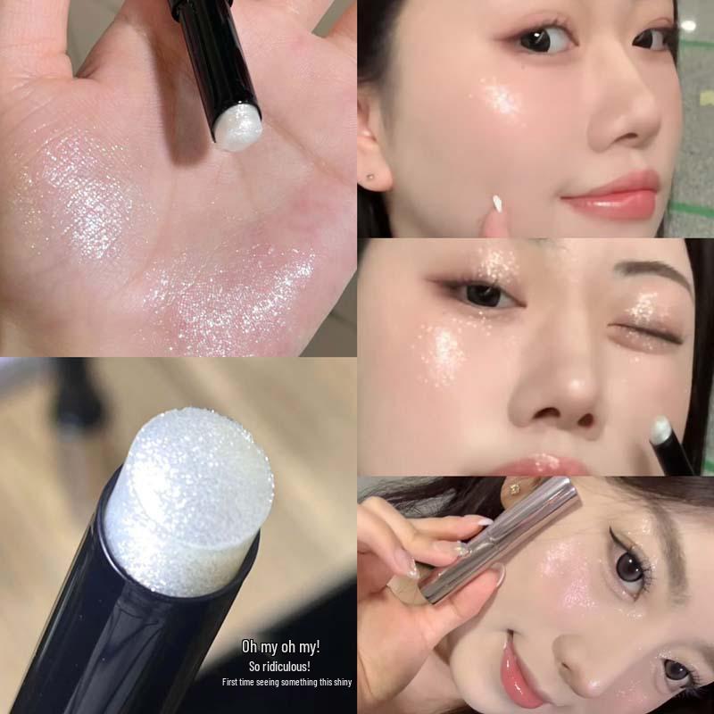 

HERORANGE~Rhythm Highlighter Stick & Eyeshadow Pencil: Crushed Diamond Shimmer for Brightening & Contouring. 1.5g