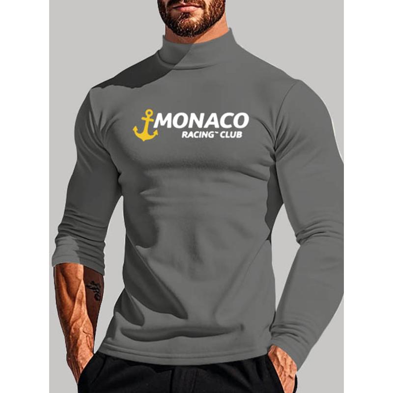 Breathable Moisture-Wicking Polyester Men s Mock Neck Long Sleeve, Great for Daily Commute XXL серый
