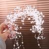 Elegant Bridal Headwear Luxury Crystal Beads Hairband Exquisite Bride Headdress  Hair Jewelry