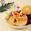 Candy Fruit Fork Food Grade Plastic Mini Cartoon Kids Cake Fruit Toothpick Bento Lunch Bento Accessories Party Decoration Supply