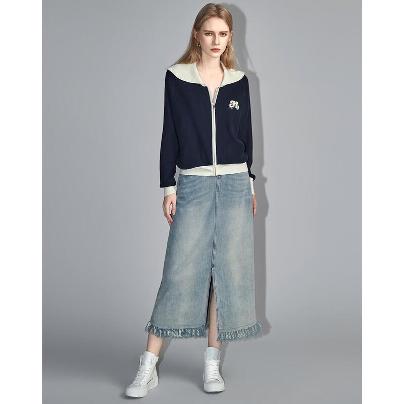 Demana Women's French Style Lapel Knit Cardigan